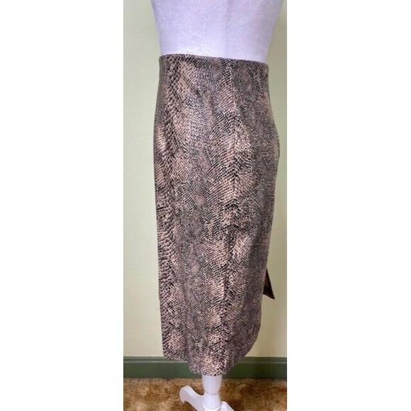 Vintage New York City Design Co Women's Size 12 Snakeskin Print Pencil Skirt - Picture 3 of 8